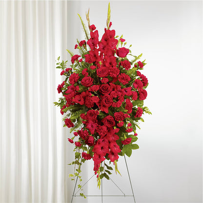 From the Heart Standing Spray –  Our Flower Shop, Gibsonton FL