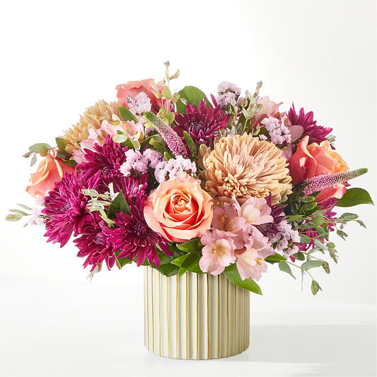 Berry Cobbler Bouquet with Ivory Vase –  Our Flower Shop, Gibsonton FL
