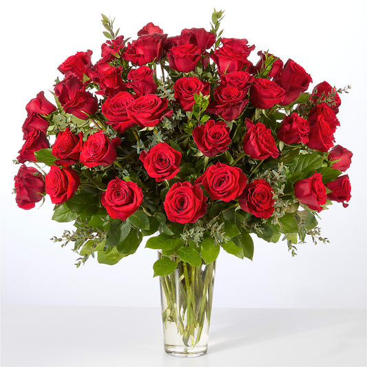 Forever Yours Fifty Stem Red Rose Bouquet –  Our Flower Shop, Gibsonton FL