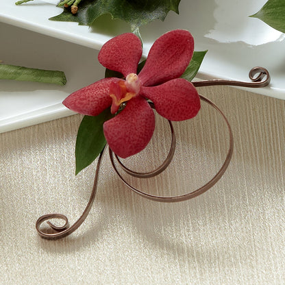 Red Mokara Boutonniere –  Our Flower Shop, Gibsonton FL